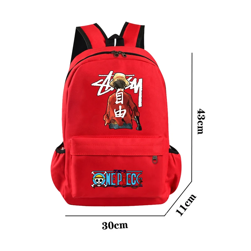 Anime One Piece zaino Boy Girl Student adolescente Hildren zaino uomo D rufy Mochila Cartoon Bookbag ritorno a scuola zaino