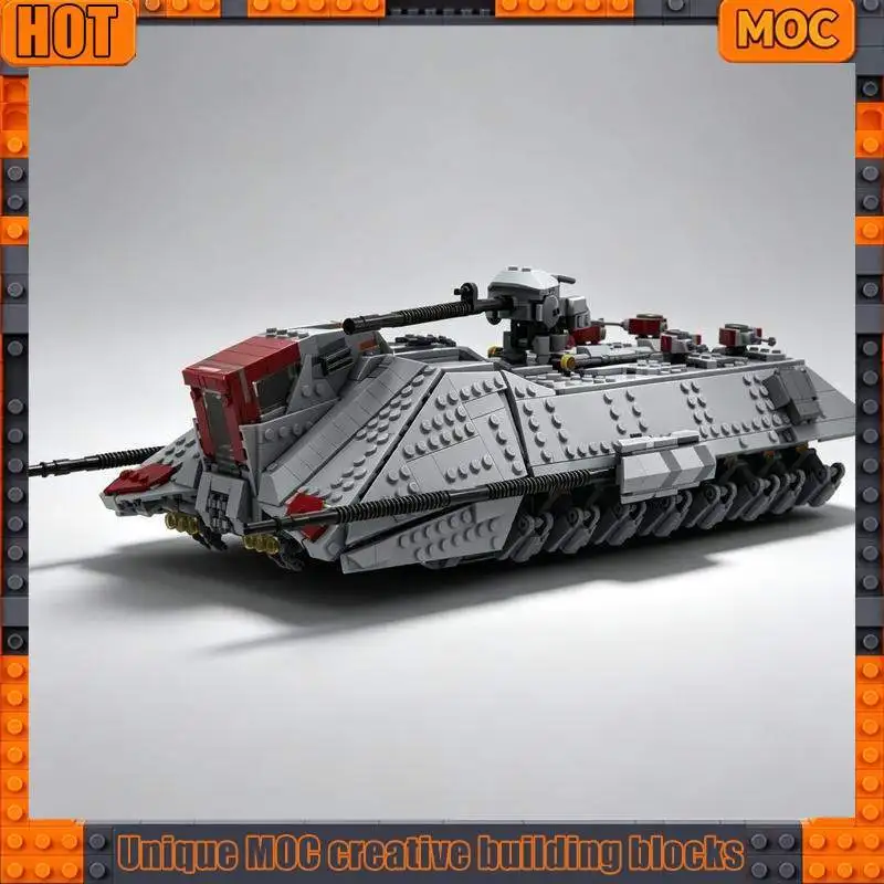 1811 Parts Armored Combat Vehicle Model Building Blocks Heavy Tank Custom Puzzle DIY Assembly Educational Toy Collection Gifts