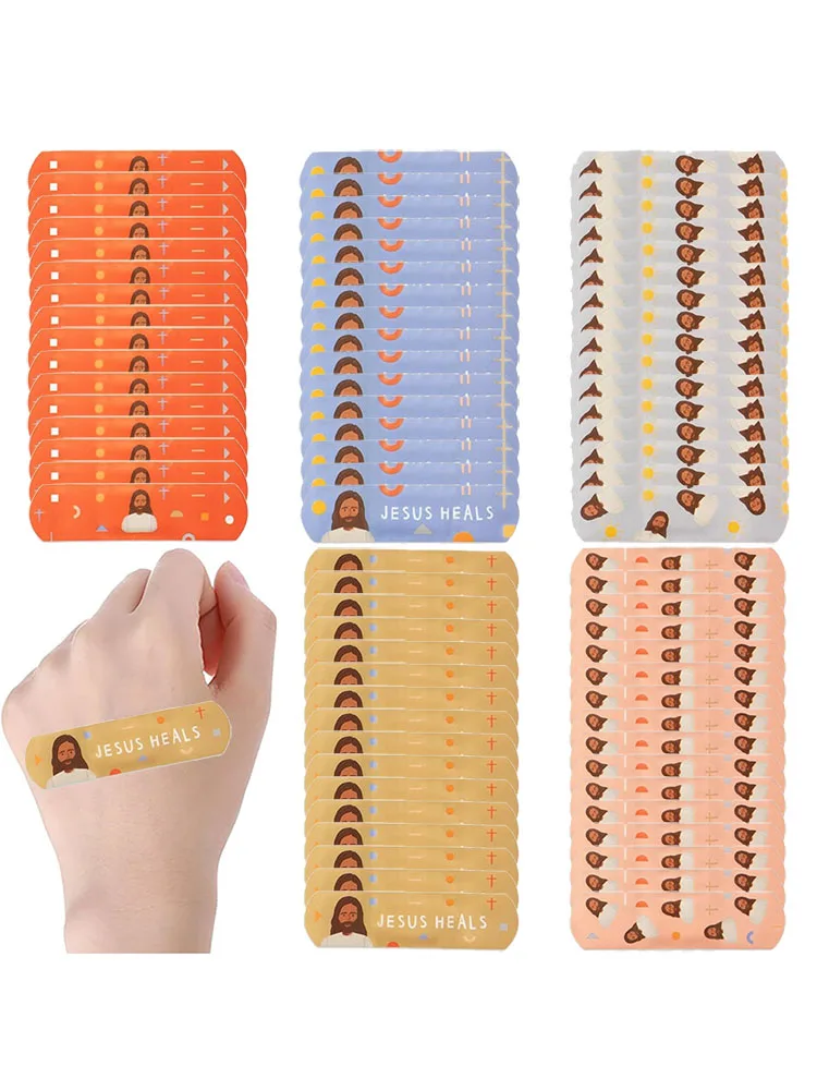 20 pièces dessin animé jésus pansement plâtre collant pour pansement Patch enfants enfants Woundplast pansements adhésifs