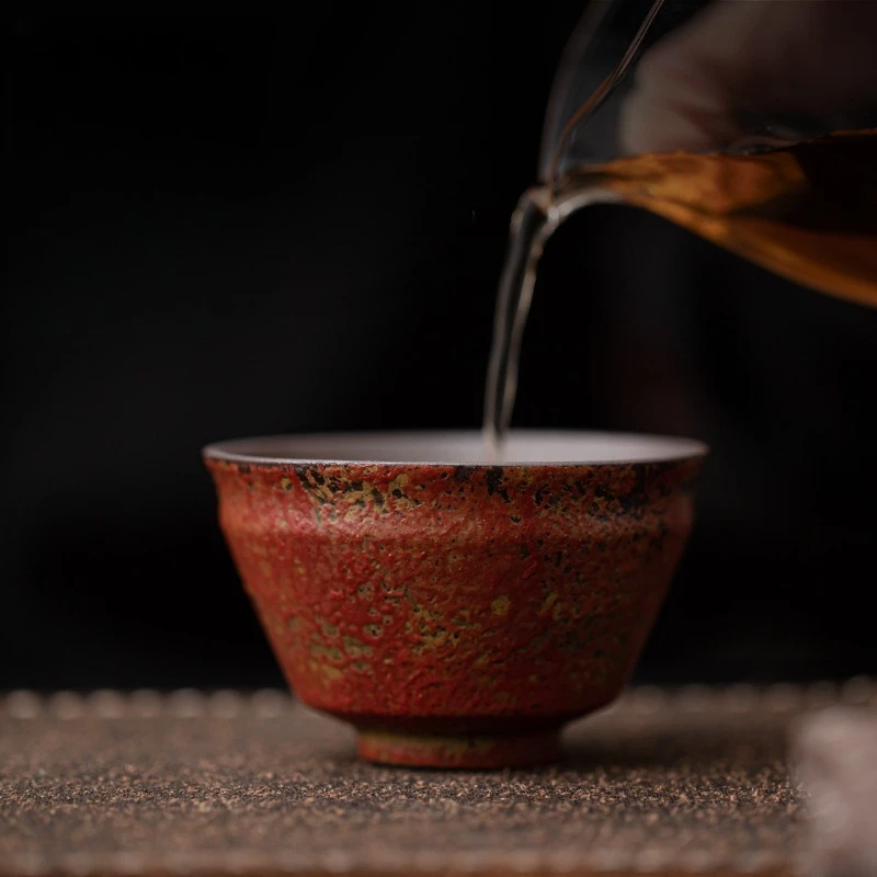 Manshan Hongjun Glocke Tasse Keramik Teetasse Teetasse Haushalt handgemachte persönliche Tasse Kung Fu Tee-Set Teetasse