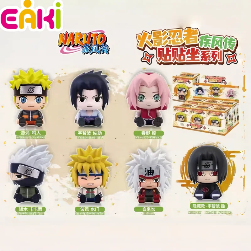

Hot Eaki Authentic Naruto Shippuden Sitting Figure Series Blind Box Collectible Desktop Ornament Birthday Gift For Anime Fans