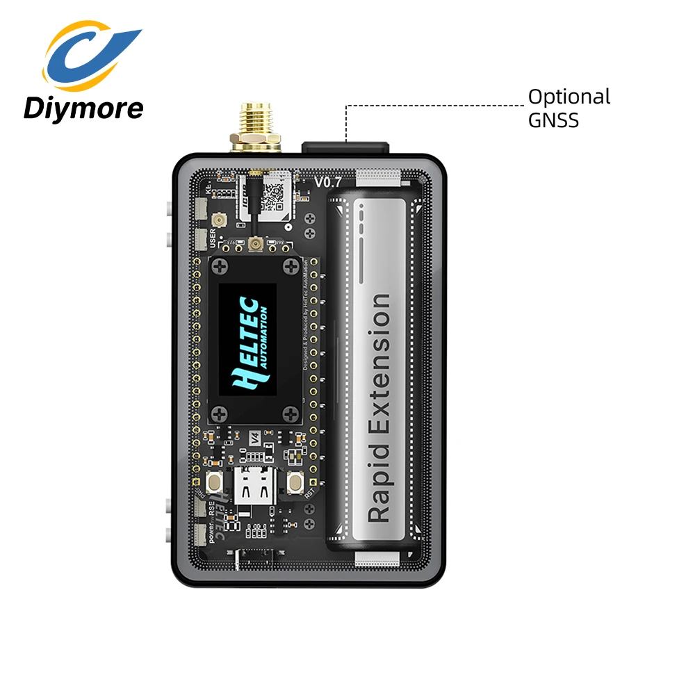 WiFi LoRa 32 V4 Meshtastic ESP32-S3R2 SX1262 LoRa 모듈 3.5인치 터치스크린 L76K GNSS 저전력 태양광 IoT 모니…