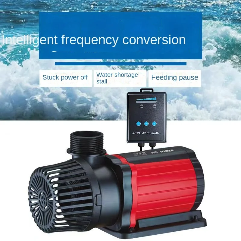 75W Quiet Frequency Conversion Submersible Fish Tank Pump, Amphibious Circulating Filter Pump for Aquarium & Pond