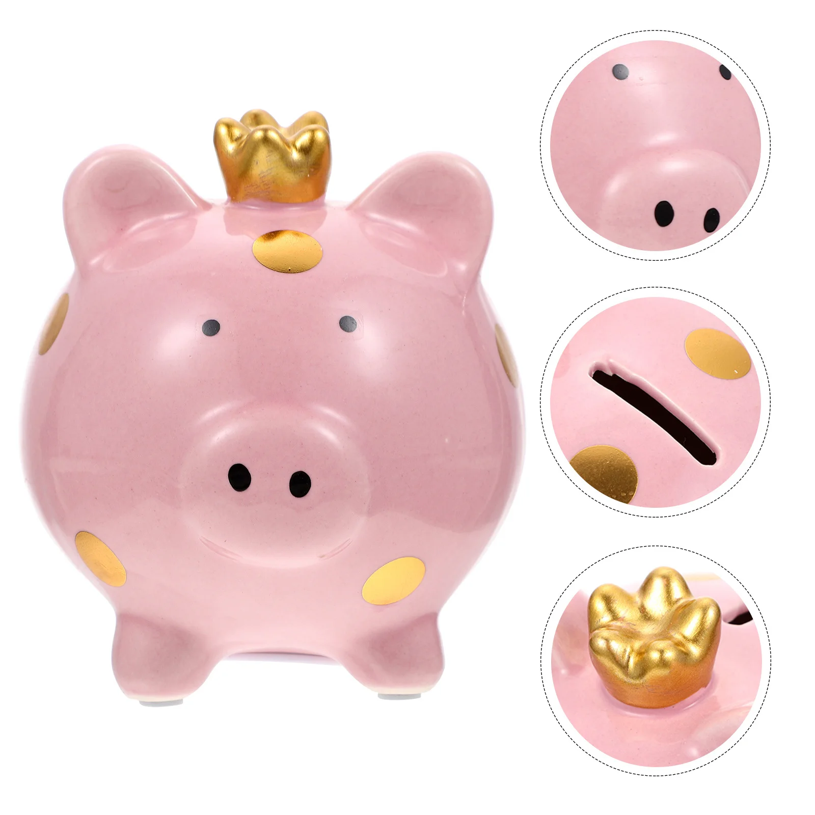 Keramik-Sparschwein, kreatives Design, Desktop-Dekoration, Finanzgeschenk für Kinder, sicheres Material, unzerbrechliches Geldglas