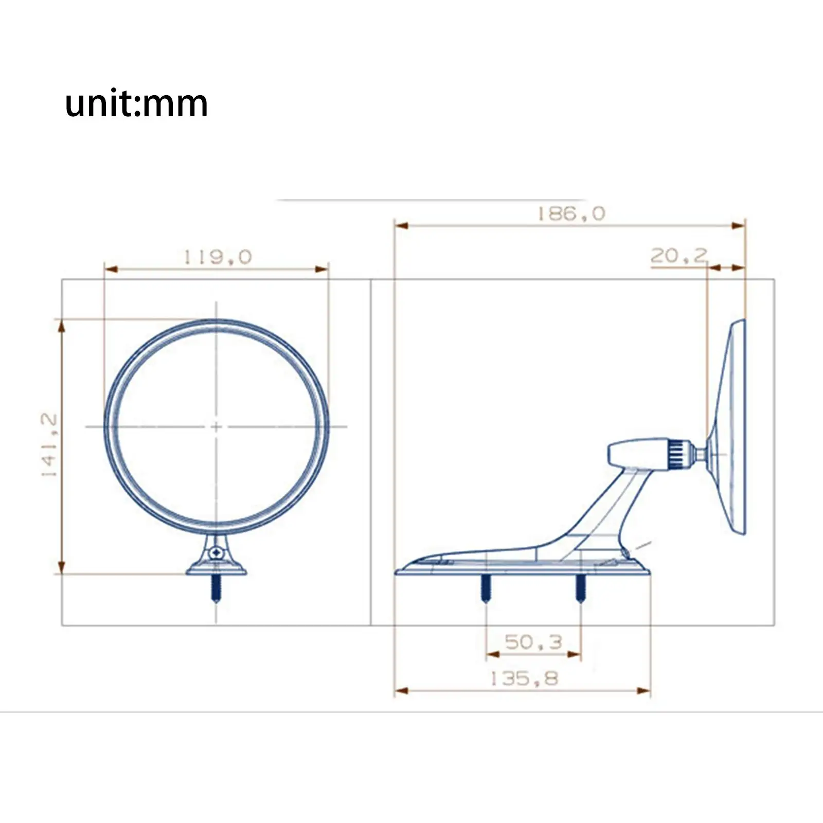 1 زوج سيارة مرايا الرؤية الخلفية اكسسوارات الديكور الخارجي قطع الغيار #6