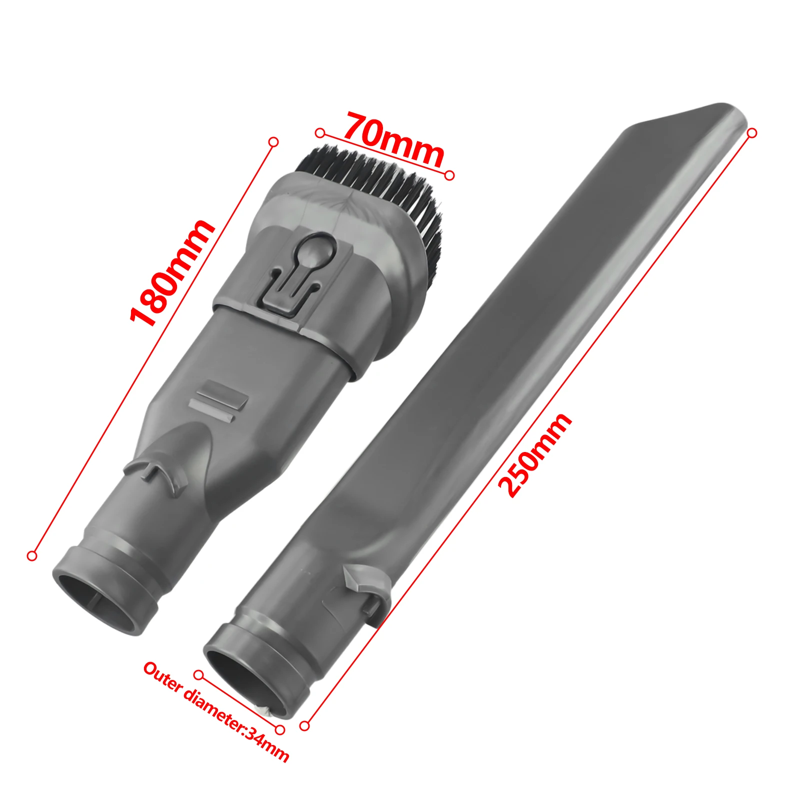 Vacuum Cleaner Brushes For Dyson DC58 DC59 V6 DC30 DC34 2 In 1 Wide Brush Crevice Tool Accessories Household Cleaning Tools