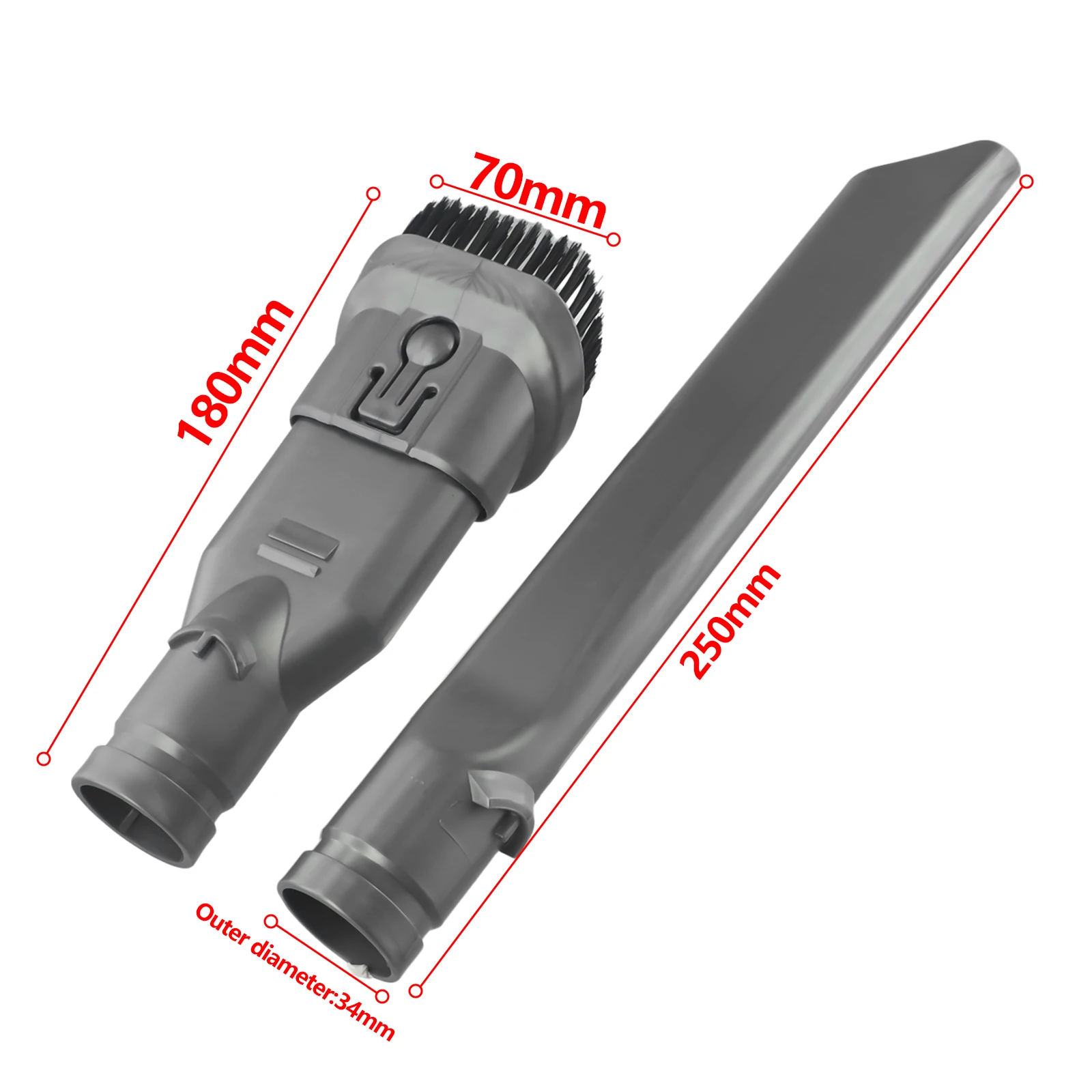 Szczotki do odkurzacza Dyson DC58 DC59 V6 DC30 DC34 2 w 1 szeroka szczotka akcesoria do narzędzi szczelinowych narzędzia do czyszczenia gospodarstwa