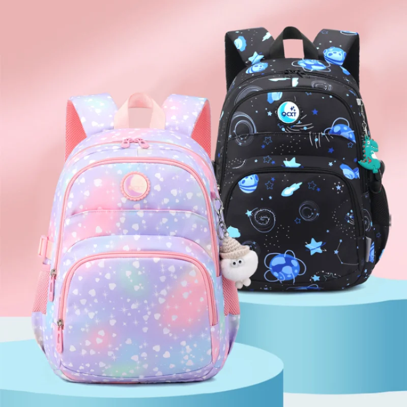 Large Capacity Children's Schoolbag Girl Backpack Primary School Student Load Reduction School Princess Bag