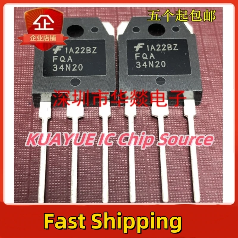 10PCS-30PCS   FQA34N20  TO-3P 200V 34A    Best Quality Fast Shipping