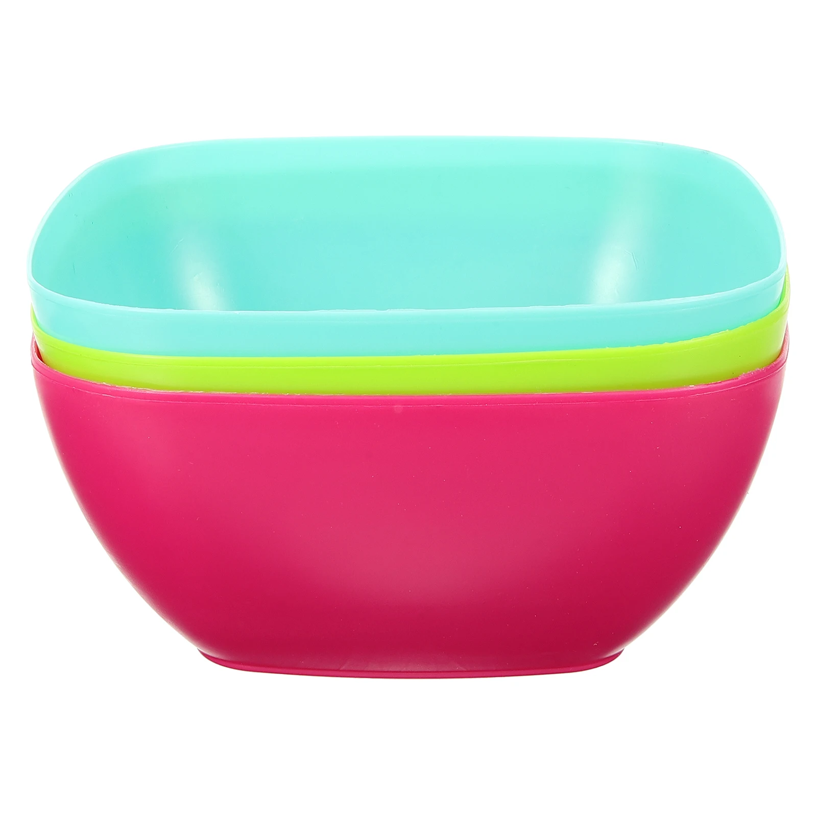 

3pcs Plastic Fruit Tray Storage Box Multifunctional Snack Container Large Capacity Open Design Nut Candy Holder for Home Party