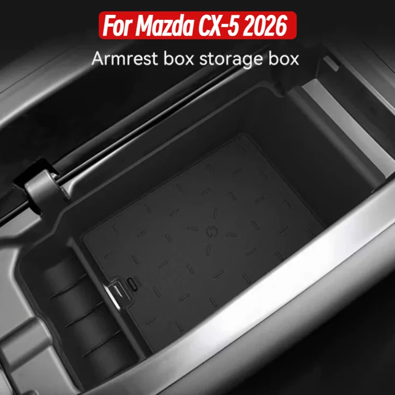 Armrest Box Storage Box For Mazda CX-5 2026 Car Central Armrest Storage Box Content Center Console