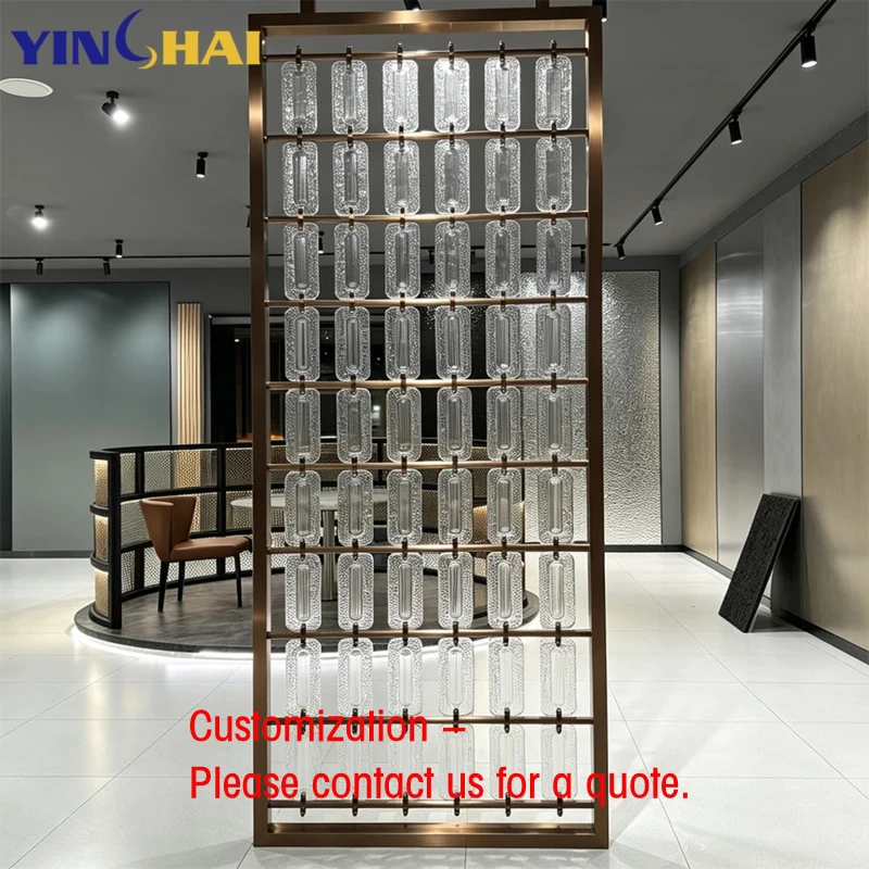 custom.Professional Factory Designer Decor Acrylic Glass Room Wall Panels Screens room divider Panel Living room divider