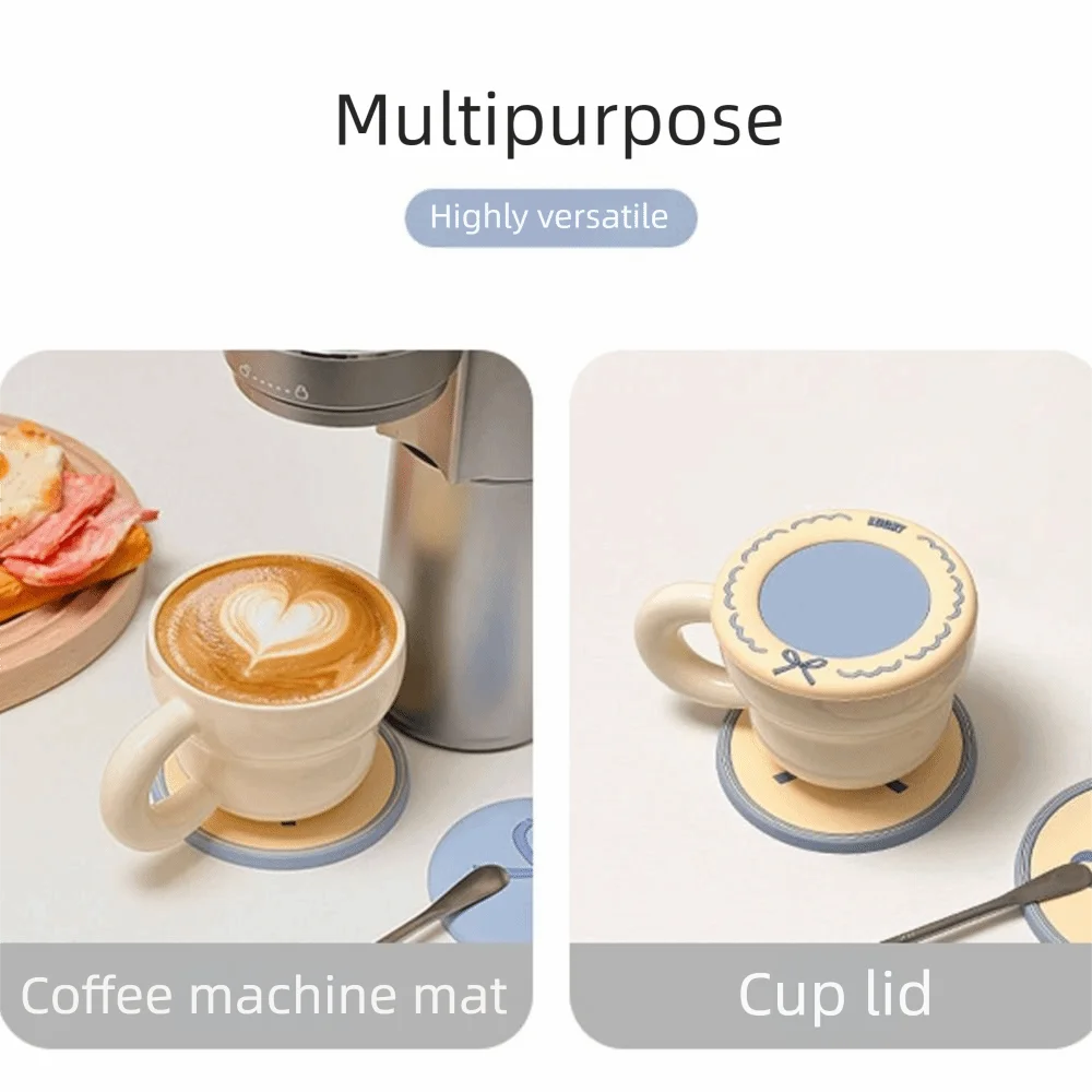 Creative PVC Cup Coaster Anti-slip Soft Milk Coffee Cup Holder Macaron Heat-resistant Cup Mat for Home Decor