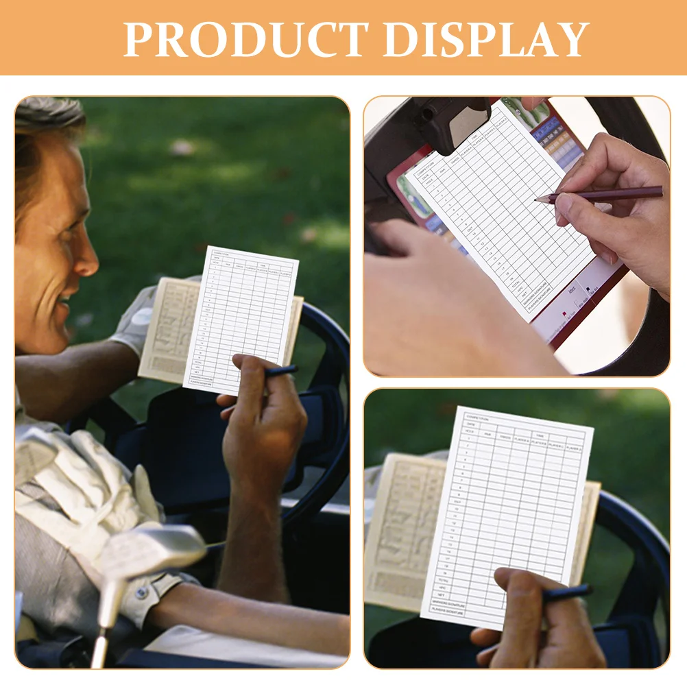 5 قطعة بطاقات نقاط الجولف المغلفة ورقة المحمولة الرياضة سجل بطاقات لتتبع المنافسة في الهواء الطلق إكسسوارات الغولف #2