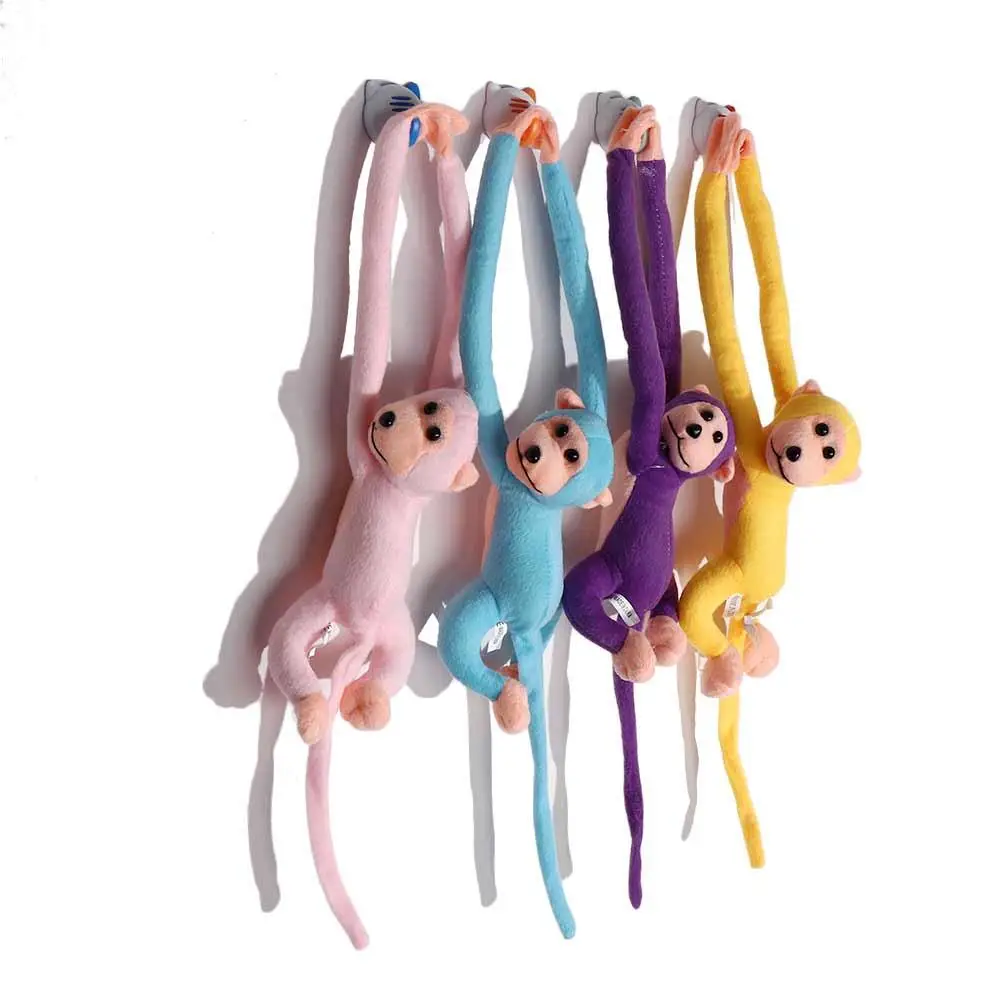 Bonecas para criança anti-colisão boneca de pelúcia braço longo macaco brinquedos de pelúcia banana macaco boneca macaco brinquedo de pelúcia macaco boneca de pelúcia