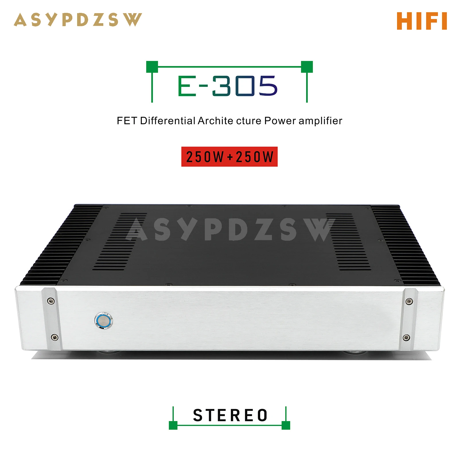 

HIFI E305 FET Differential Architecture Power amplifier Base on Accuphase E-305 Circuit 250W+250W