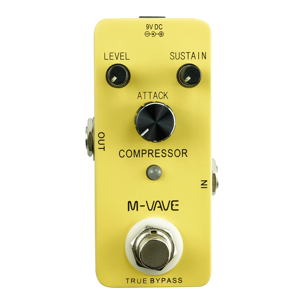 

M-VAVE COMPRESSOR Classic Compressor Guitar Effect Pedal Zinc-Aluminium True Bypass Fully Metal Shell Guitar Parts & Accessories