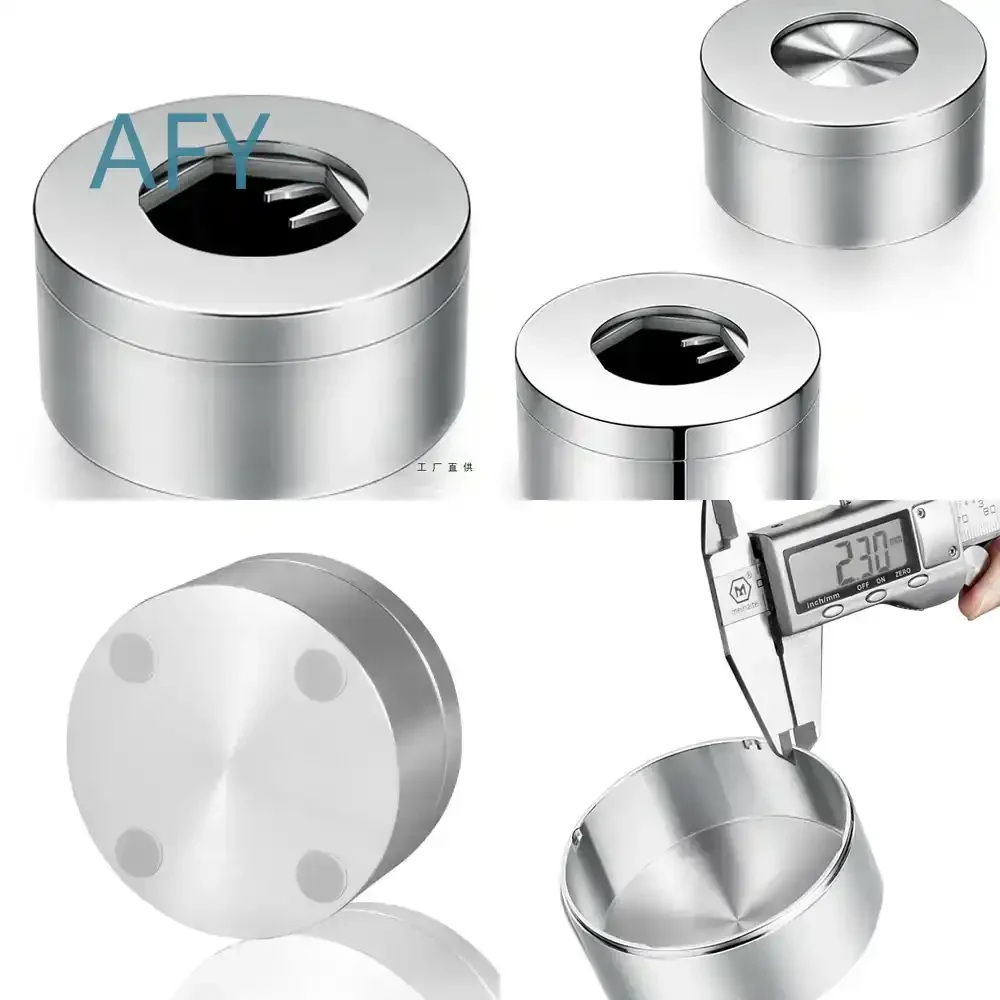 Stainless Steel Rotary Ashtray with Lid for Home Living Room Office Use Creative Premium Anti-Spill Men Gift for iPhone