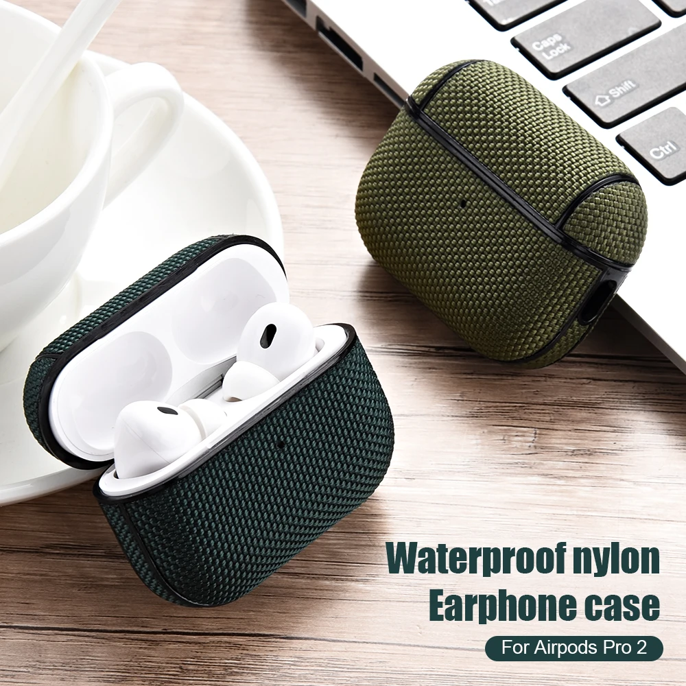 Voor Airpods Pro 2 Case Draadloze Hoofdtelefoon Cover Waterdichte Nylon Pc Oortelefoon Cases Voor Apple Air Pods 3 1 Pro 2 Generatie 2022