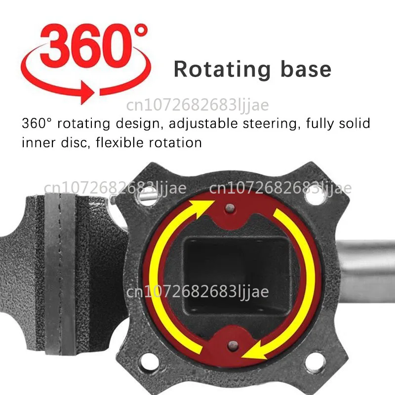 4-Inch Double Jaw Universal Table Vise 360 ​​Degree Rotating Household Vise Double Mouth Clamp Multifunction Table Vise Clamp