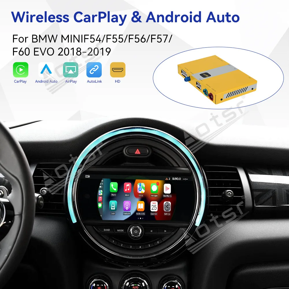Carplay 8368 XU Decoder Android 13 Car Radio For BMW MINI F54 F55 F56 F57 F60 EVO 2018-2019 Touch Screen Multimedia Player GPS