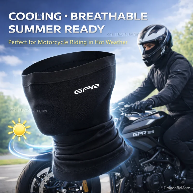 

For Derbi GPR 50 125 75 Sport 2t 4t Nude Custom Logo Motorcycle Mask Summer Breathable Neck Scarf UV Protection