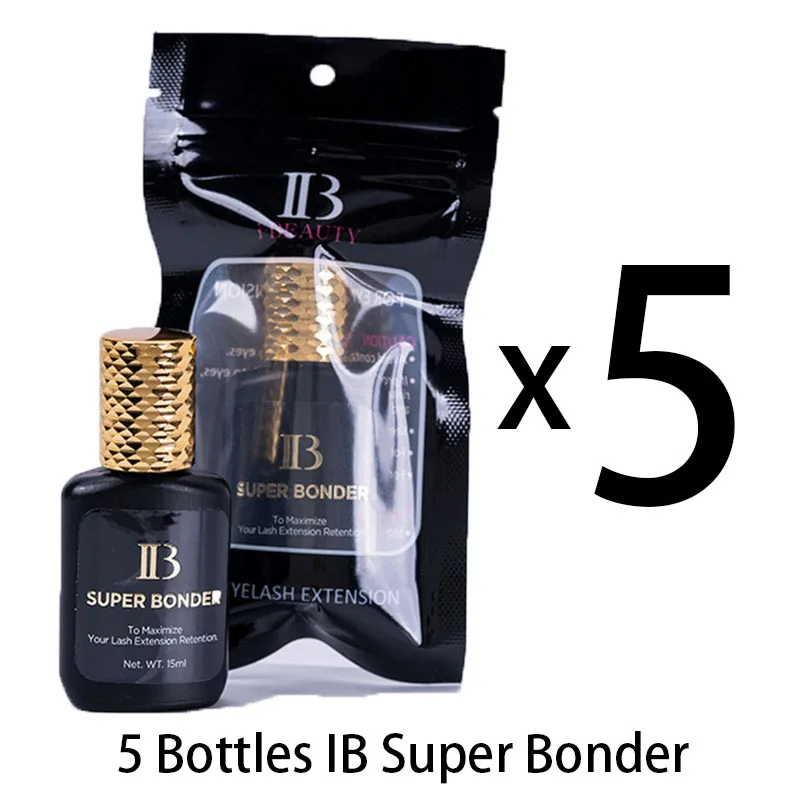 Ib Super Bonder Lijm 5 Flessen 15Ml Ib Lijm Wimper Extensions Lash Lijm Koreaanse Lijm Voor Wimper Verlenging Lijm Lash Lift Lijm