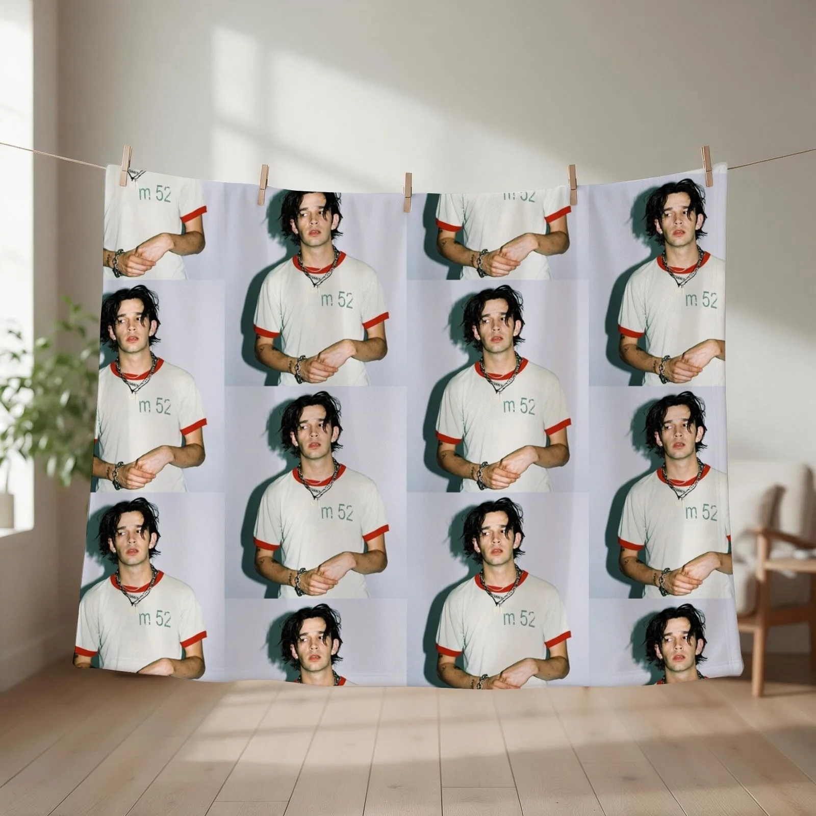 Matty Healy Throw Blanket couch cozy soft plush fuzzy picnic outdoor blanket