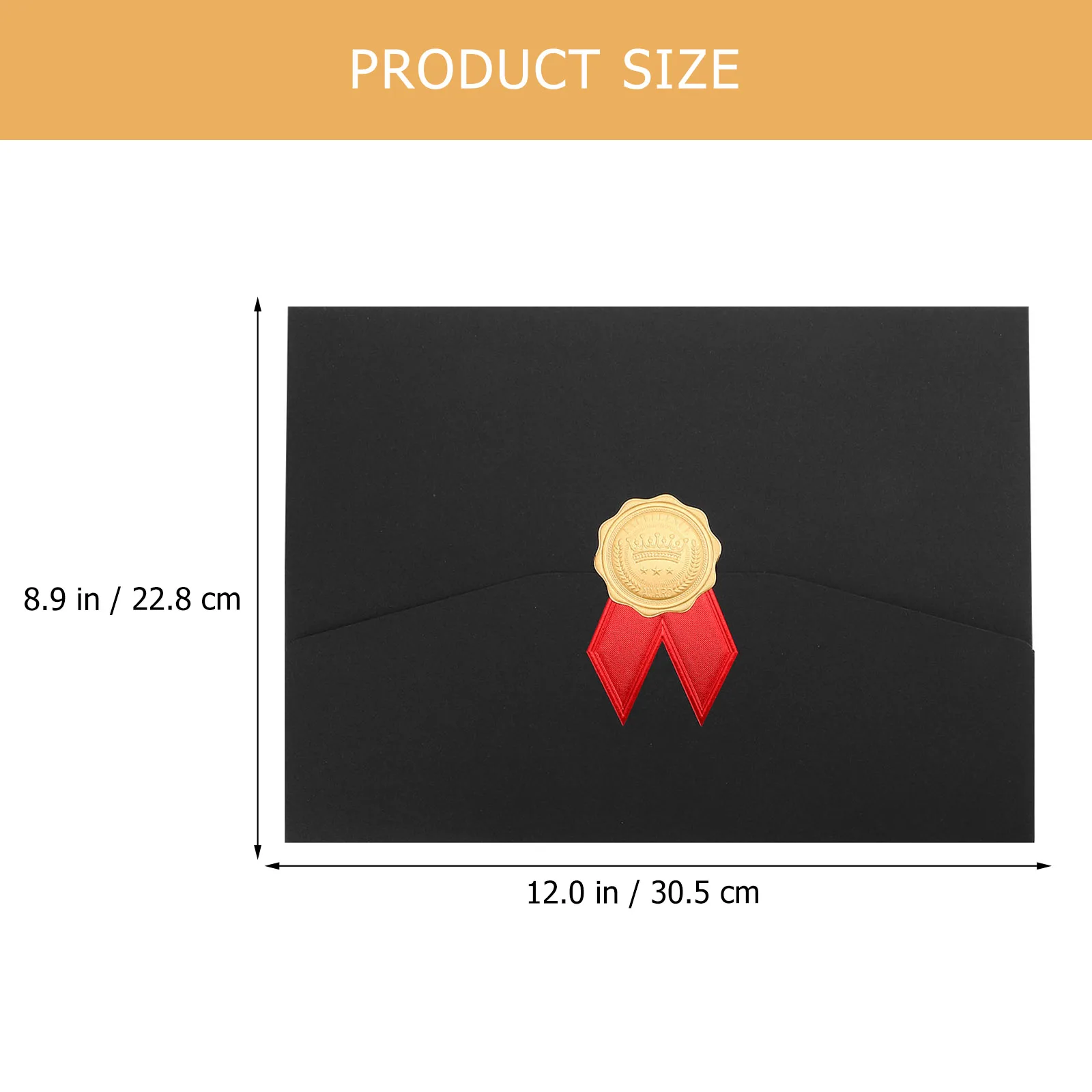 

2Pcs Certificate Envelope Three-Fold Folding Style Certificate Holder Diploma Holder Paper Award Document Protective
