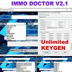 2024 IMMO DOCTOR V2.1 With Unlimited KEYGEN MULTI BRAND Immo Off Software ECU Chip Tuning for sim2k MT38 ME 17.9.2 MED17.9.8