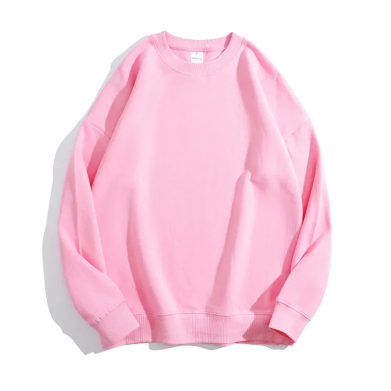 Oversize Winter Warm Sweatshirt Women Basic Tops Boyfriend Pink Loose Vintage Pullovers Women Winter Fleece Lined Sweatshirts