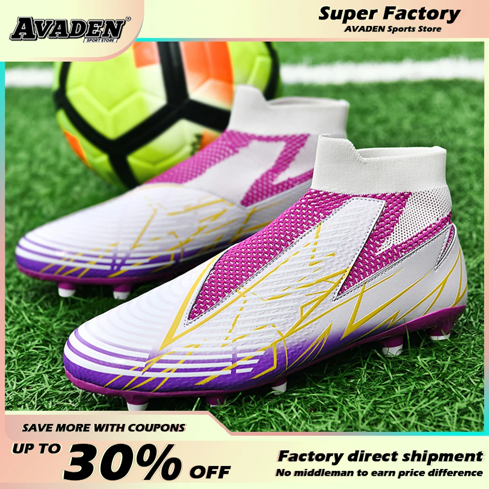 

Football Field Boots Professional High Top Skid Training Shoe Futsal Sneakers Children Sports Indoor Soccer Boots Soccer Shoes