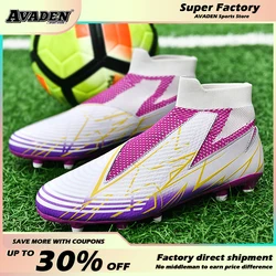 Futbol sahası botları profesyonel yüksek Top Skid eğitim ayakkabı Futsal Sneakers çocuk spor kapalı futbol ayakkabıları futbol ayakkabıları