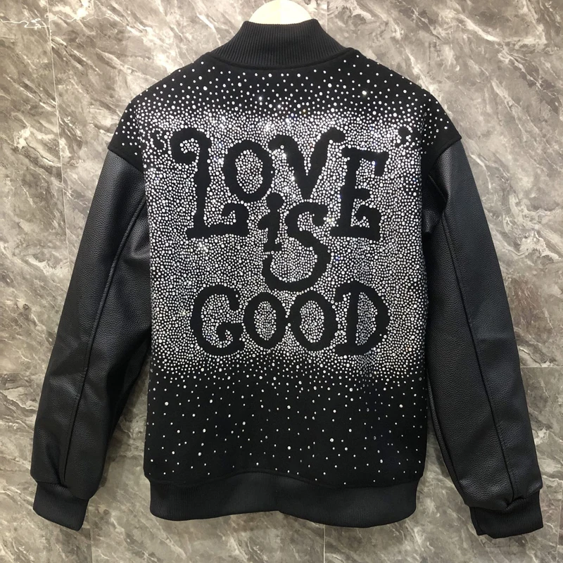 

Новые поступления, зимняя куртка GOODBRAND, высококачественные пальто с принтом Starry Hot Diamond, уличная одежда, хорошие бейсбольные куртки