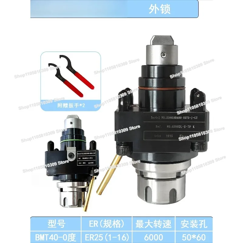 Power Tool Holder 90 Degrees 0 Degrees, Turning and Milling, Compound Universal Power Head BMT40/45/55 Doosan