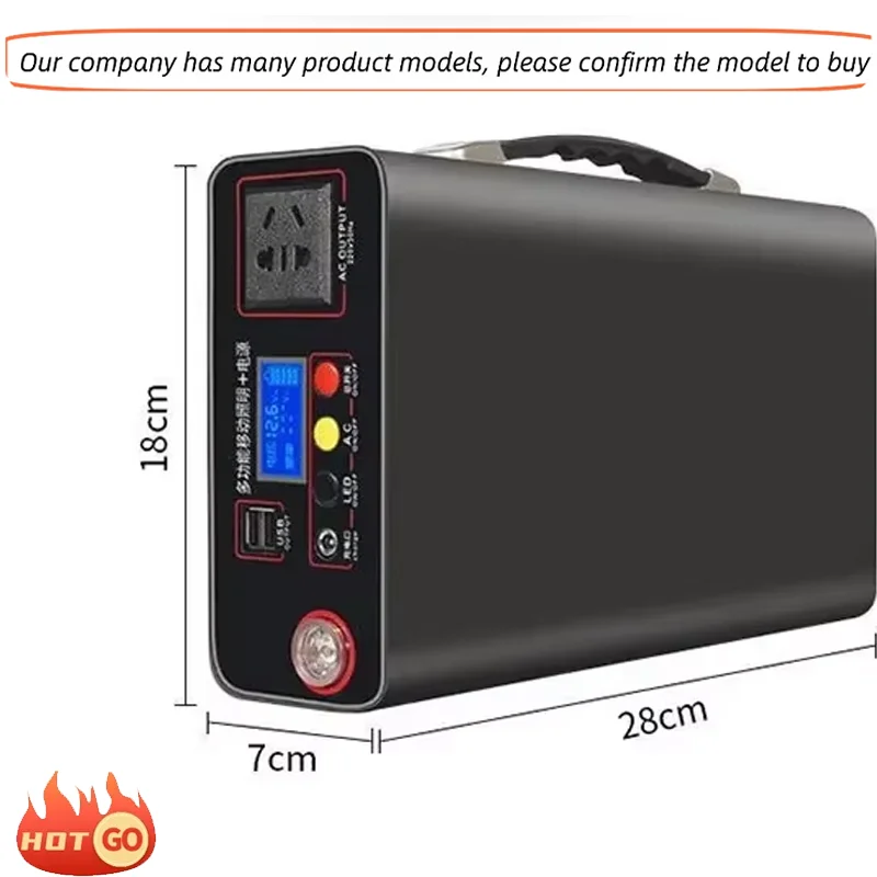 Power Station 220V 300W Outdoor Power Bank 90000mah Portable  Home Camping Lifepo4 Electric System Rechargeable Generator