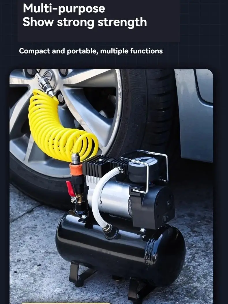 Mini Air Compressor High-pressure Small 220V Household Electric Inflation Pump Car Mounted Air Pump Portable