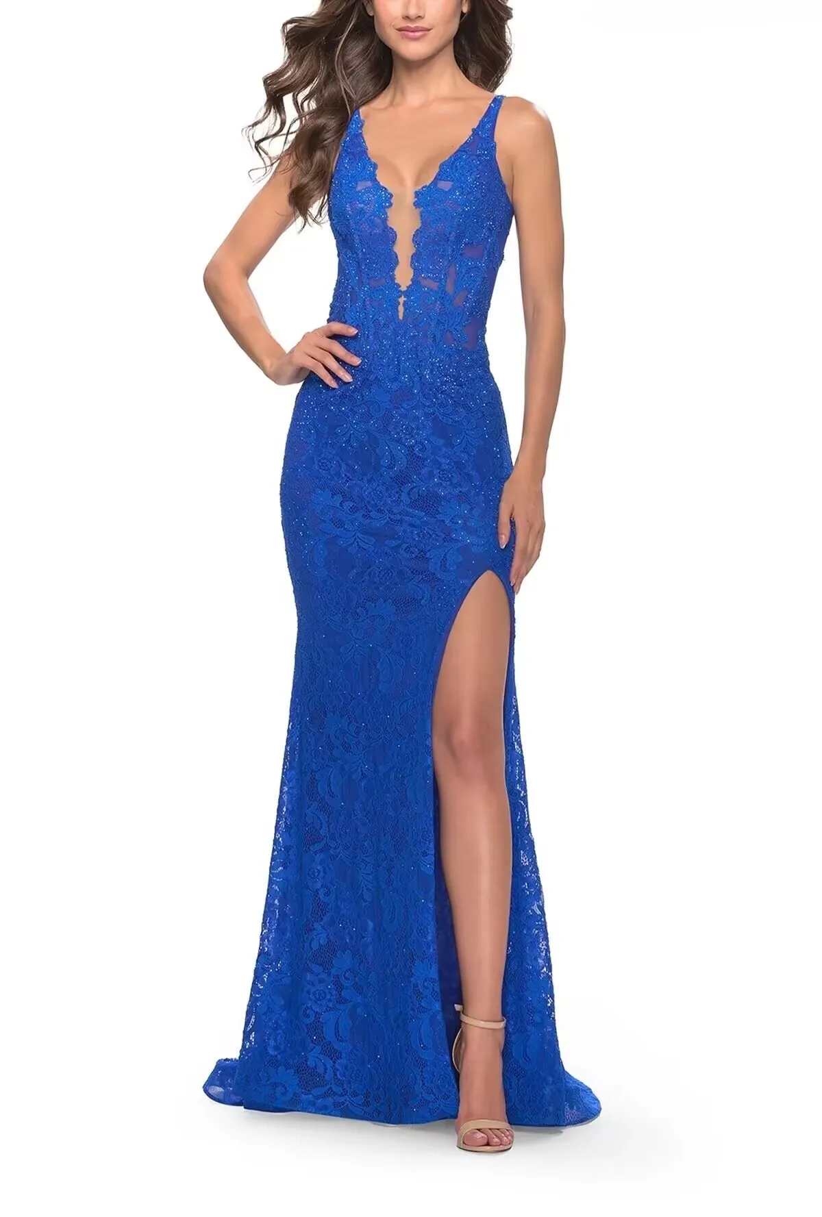 Customized Floor Length V-neck Sleeveless Vestido Madrinha De Casamento 2026 한국인리뷰많은 웨딩드레스 Robes De Soirées Elegantes שמלות Prom