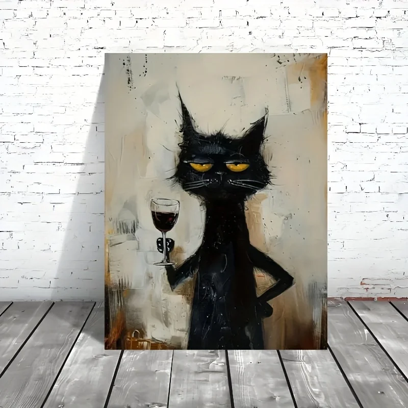 Chic Black Cat Art …