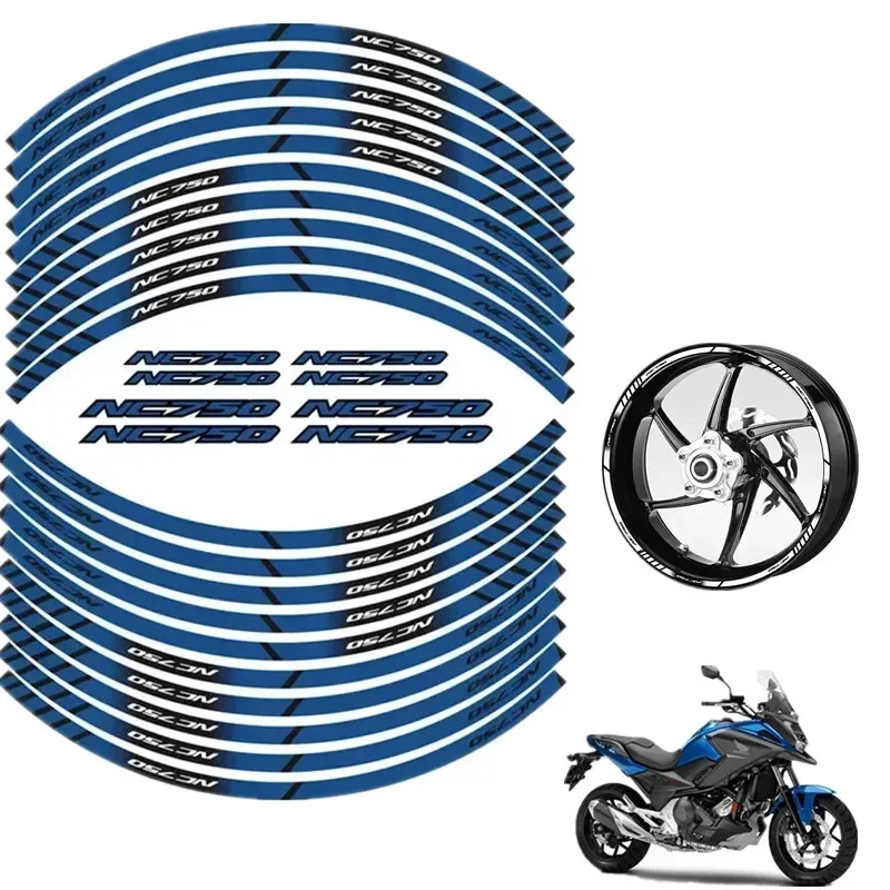 FOR HONDA NC750 NC750S NC750N NC750X Motorcycle Parts Contour Wheel Decoration Decal Sticker - D