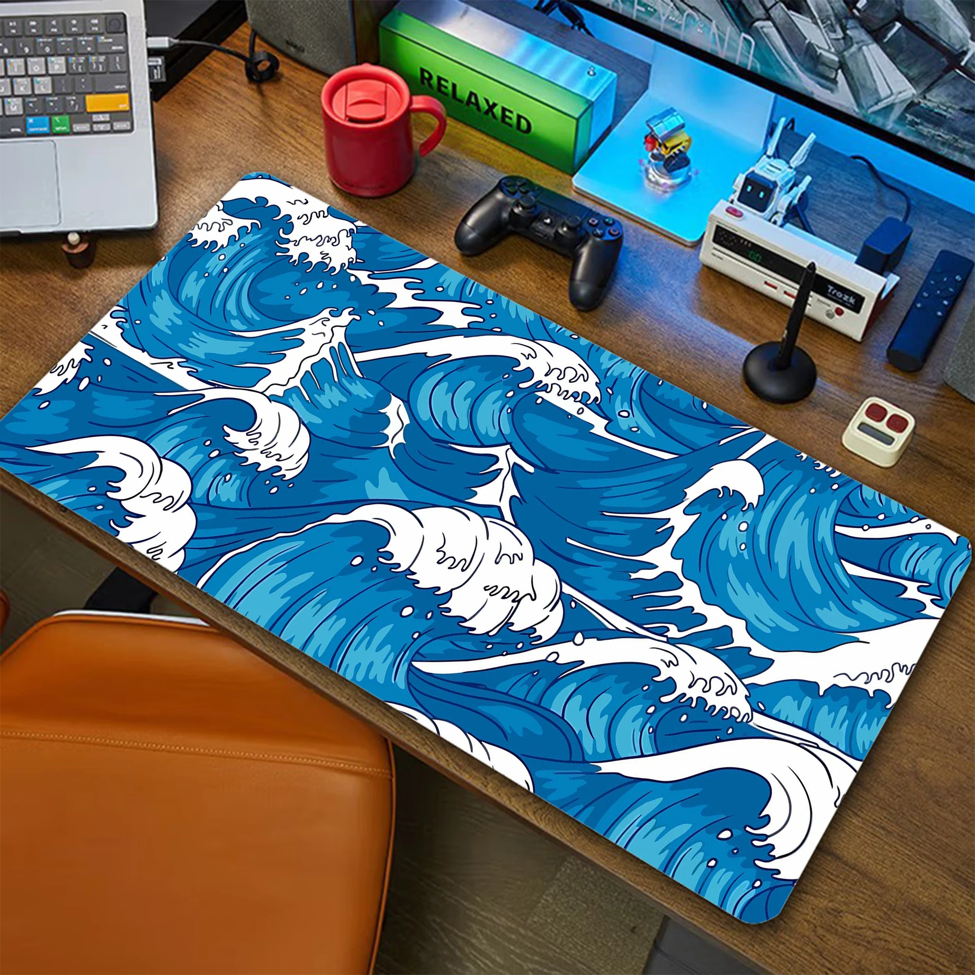 

Great Wave Pc Game Mousepad Anti-slip Large Mouse Pad Rubber XXL Gamer Mouse Mat Office Table Carpet Gaming Mats 900x400mm