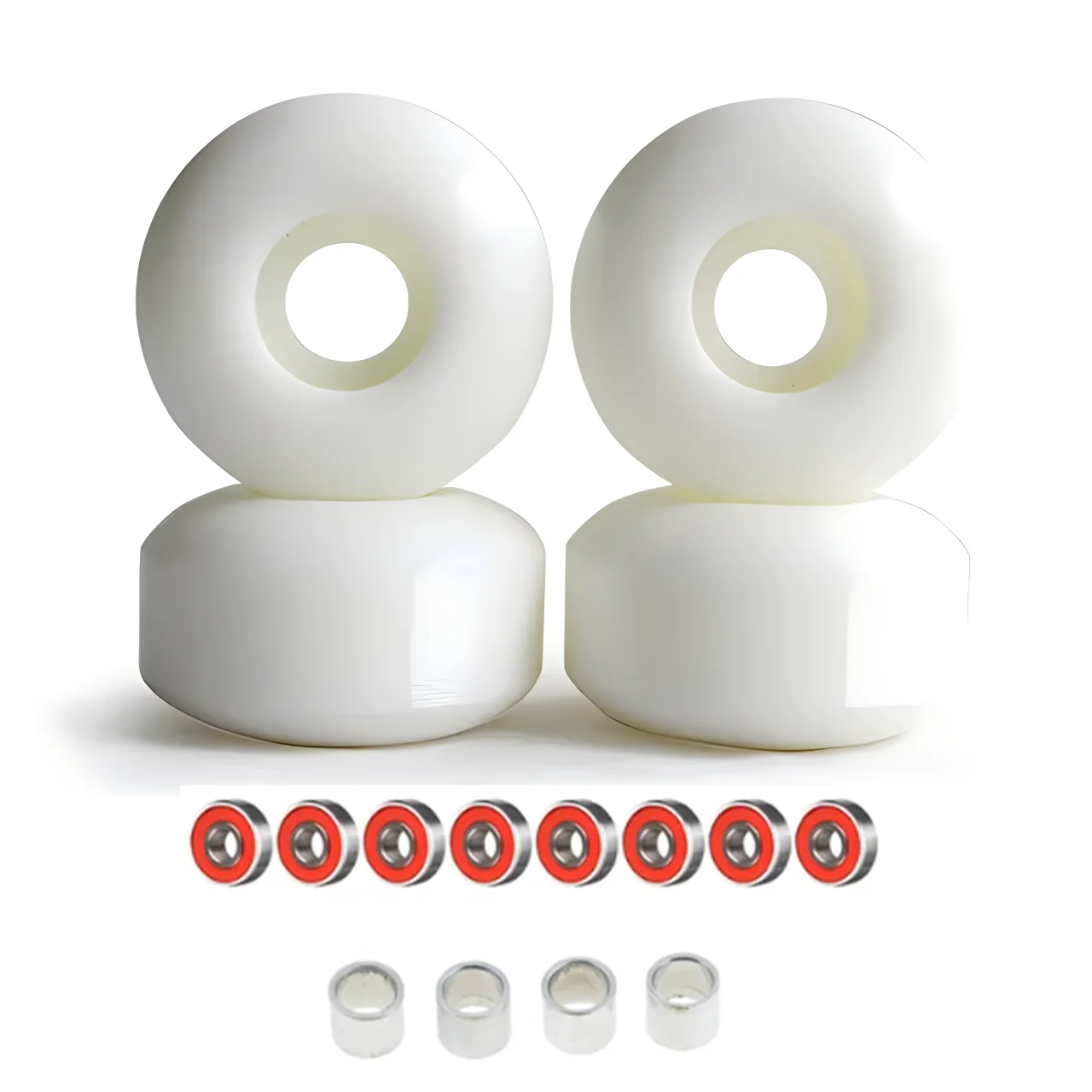 Melhor venda, 4 peças de rodas de skate, 95a, rodas duplas de balanço, 52mm * 32mm, pu, rodas deslizantes de baixa velocidade
