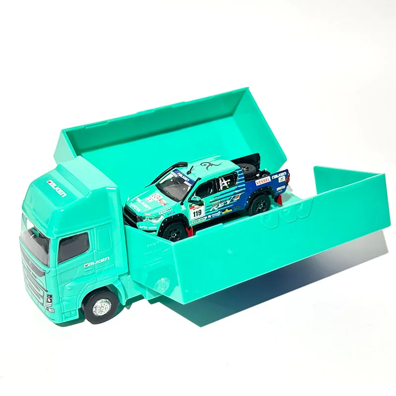 

TW в наличии 1:64 Hilux AXCR 2017, пластиковая упаковка для грузовиков S13 EG6, коллекция моделей автомобилей, игрушки Tarmac Works, литая под давлением диорама