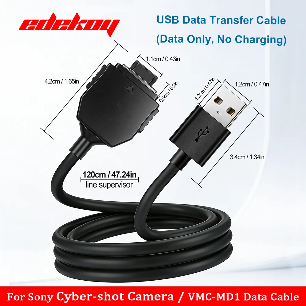 1.5m USB Data Cable for Sony Cyber-shot Camera (VMC-MD1) DSC