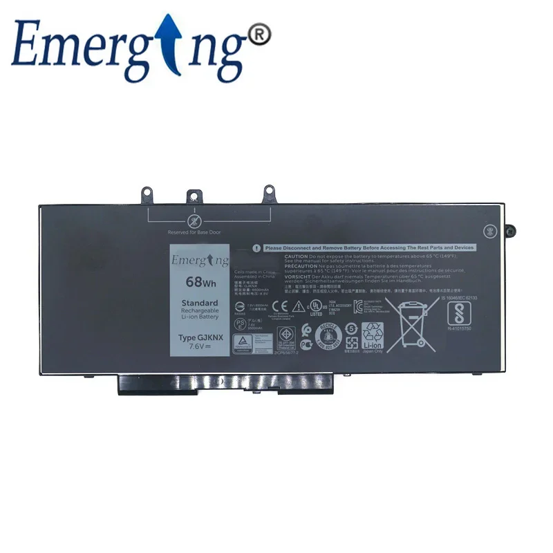 Imagem -02 - Gjknx-bateria Original do Portátil para Dell Latitude Dell Latitude E5480 5580 5490 5590 Precision M3520 M3530 Gd1jp 7.6v 68wh