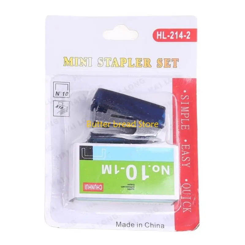 W89C 소형 스테이플러 10# 스테이플 포켓 스테이플러 사무실 책상 스테이플러 20 시트 용량 용지 구속력 학생