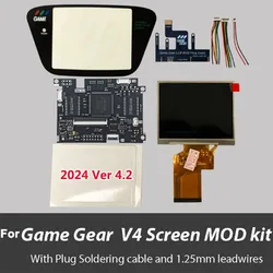 New V4.2 LCD Screen Highlight Full Display For SEGA Game Gear GG Console VGA Out Mod Highlight Adjustable Brightness LCD Kits