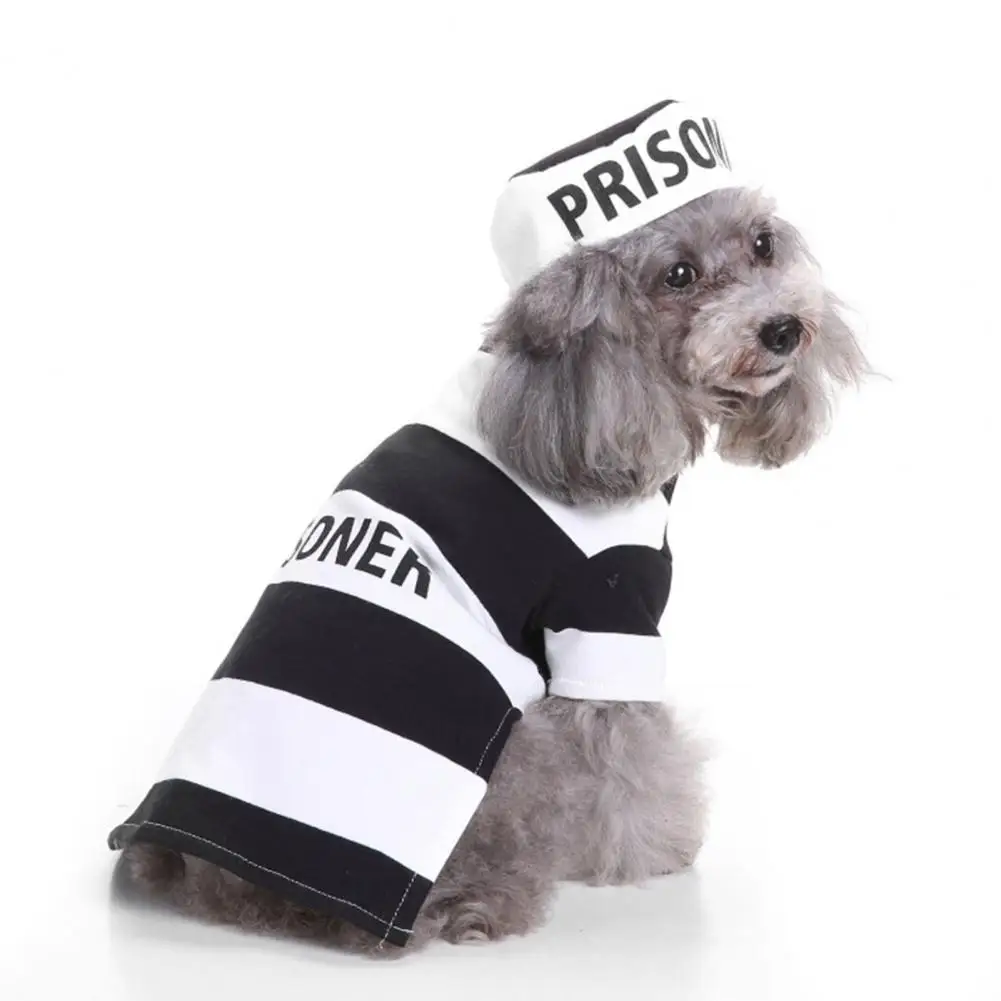 

Dog Costume Pet Dress Up Prisoner Samurai Godfather Apparel Halloween Cosplay Party Pet Clothes for Small Medium Dogs Cats