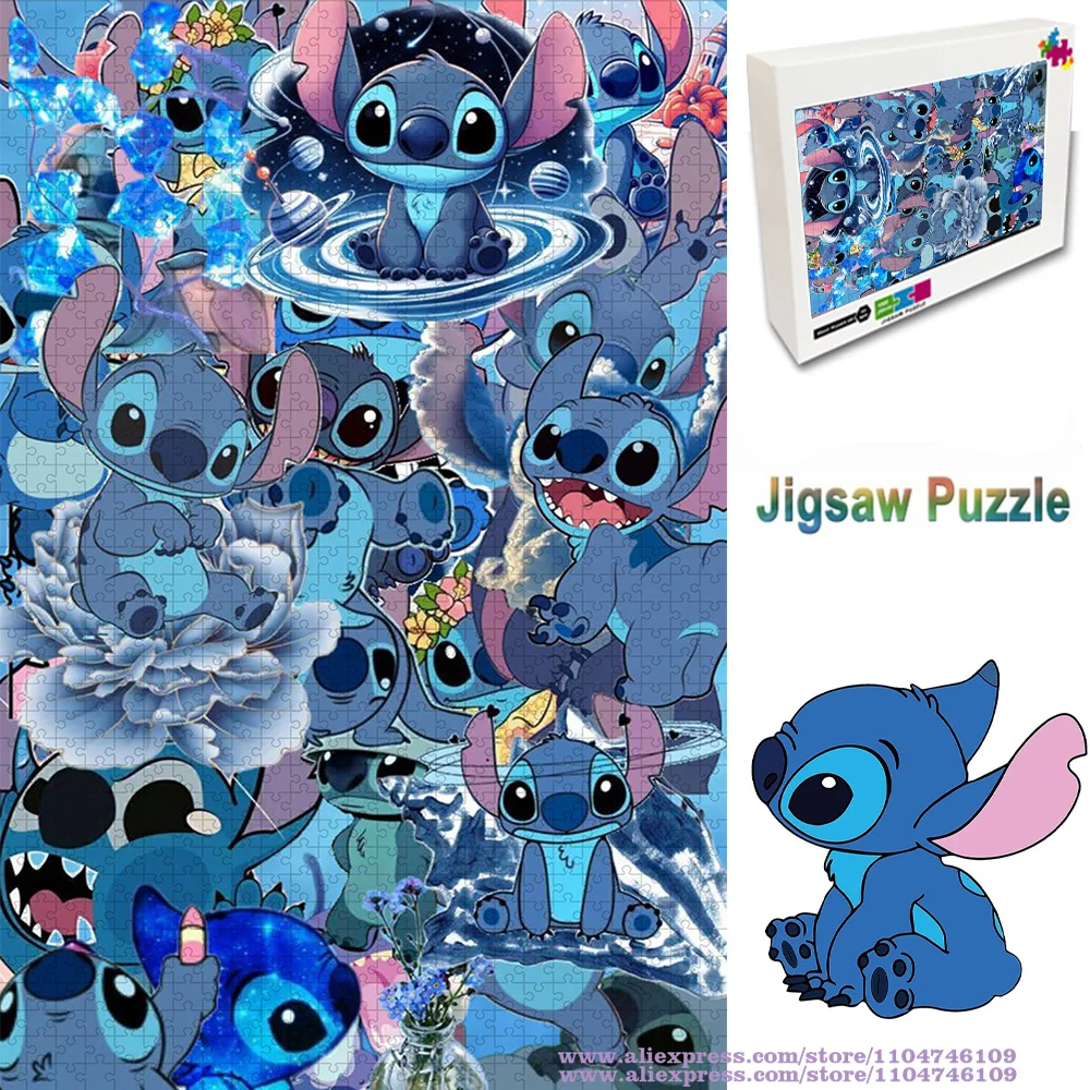

Аниме Лило и Стич Пазл 108/200/300/500/1000/1500 шт. Каваи Аниме Персонаж Интеллект Пазлы Подарок На День Рождения