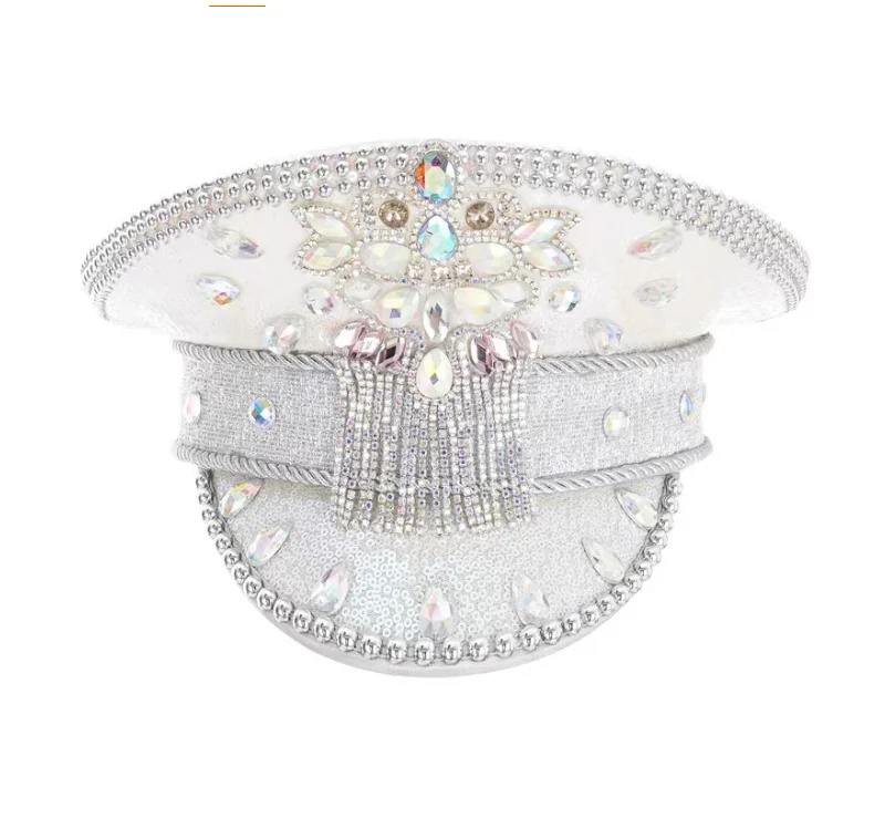 

Cosplay Bar DJ Theme Punk Rivet Big Cap Nightclub Performance